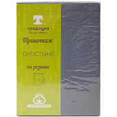  Простыня 180х217 Цвет Эмоций поплин, хлопок, графит, 1573 