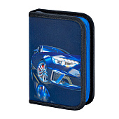 Пенал BRAUBERG, 1 отделение, 1 откидная планка, полиэстер, 21х14 см, Super car, 272325 Пенал BRAUBERG, 1 отделение, 1 откидная планка, полиэстер, 21х14 см, Super car, 272325