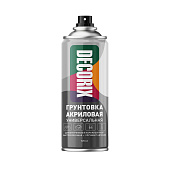  Аэрозольный грунт Серый DECORIX, 520 мл. 