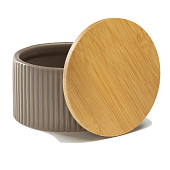 Банка для сыпучих продуктов «Дымка», 570 мл, 12х7,5 см, керамическая, бежевый 5362015 Банка для сыпучих продуктов «Дымка», 570 мл, 12х7,5 см, керамическая, бежевый 5362015