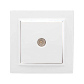 Розетка телевизионная встраиваемая, цвет белый, EKF Минск Розетка телевизионная встраиваемая, цвет белый, EKF Минск
