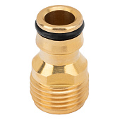 Адаптер латунный, 1/2", внешняя резьба// PALISAD , 66272 Адаптер латунный, 1/2", внешняя резьба// PALISAD , 66272