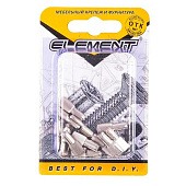 Полкодержатель лопаточка 5х17 ник.(12 шт) "Element Полкодержатель лопаточка 5х17 ник.(12 шт) "Element