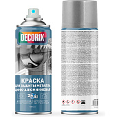Краска аэрозольная для защиты металла цинк-алюминиевая DECORIX, 520 мл Краска аэрозольная для защиты металла цинк-алюминиевая DECORIX, 520 мл