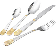  Столовые приборы   "MercuryHaus",золотой 24 пр. 2090-МС 
