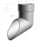  Наконечник Docke PREMIUM, Пломбир Ral:9003 