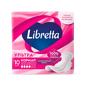  Гигиенические прокладки Libretta Ультра нормал с мягк. поверх. 10шт. 