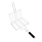  Решетка-гриль GRILLBOOM хром. 56х(23х30х4) см, веер 20х30 см 104-005 