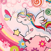 Набор бумажных тарелок 6 шт. "Единорожка!" (230 мм) Набор бумажных тарелок 6 шт. "Единорожка!" (230 мм)