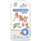 Подгузники-трусики Bella Happy Classic Midi 48шт(5-9кг) Арт. BB-055-MU48-E04 Подгузники-трусики Bella Happy Classic Midi 48шт(5-9кг) Арт. BB-055-MU48-E04