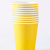  Набор бумажных стаканов 16 шт. "Party yellow", (9,5 см) 