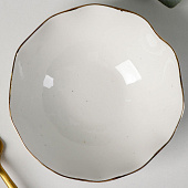  Салатник фарфоровый Доляна «Млечный путь», 400 мл, d=13,5 см, цвет белый в крапинку 5287695 