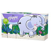 Платки бумажные Bella Happy универсальные Микс  150 штук BB-042-U150-018