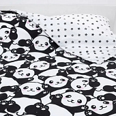  Комплект постельного белья 1,5 спальный Mariya DeLuxe Панда тайм П-КПБ-1,5сп -р Панда 