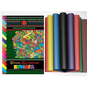  Бумага цветная А4 ДВУХСТОРОННЯЯ  8л/8цв. VK/ECO Яркий орнамент/ скрепка (80) /8Бц4_18942ХАТ/ 