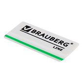 Ластик Brauberg Line, 57х18х8 мм, белый, прямоугольный, скошенные края, 221036 Ластик Brauberg Line, 57х18х8 мм, белый, прямоугольный, скошенные края, 221036