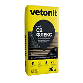 Клей высокоэластичный для керамогранита С2 Флекс C2ES2 (25кг) /Vetonit