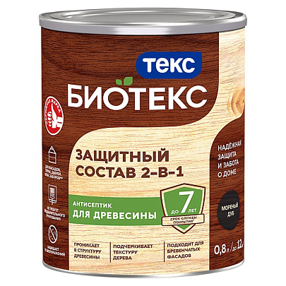  Защитный Состав Биотекс мореный дуб 0,8л 