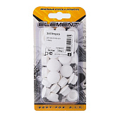 Заглушки декорат.14мм белые (30 шт) "Element" Заглушки декорат.14мм белые (30 шт) "Element"