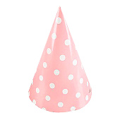 Бумажный колпак 6 шт. "Cute peas", pink (160 мм) Бумажный колпак 6 шт. "Cute peas", pink (160 мм)