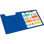 Папка-клипборд А4 Бюрократ пластик 1,2мм синий PD602blu817094 Папка-клипборд А4 Бюрократ пластик 1,2мм синий PD602blu817094
