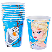 Стакан одноразовый «С Днем Рождения!», 250 мл, Холодное сердце Стакан одноразовый «С Днем Рождения!», 250 мл, Холодное сердце