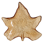  Блюдо Autumn forest 22х23 см, янтарное, Кленовый лист  ANLAF-5758-AU25 