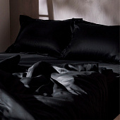 Наволочка SL Home Tencel 70х70+3 см , цв. чёрный 10285386 Наволочка SL Home Tencel 70х70+3 см , цв. чёрный 10285386