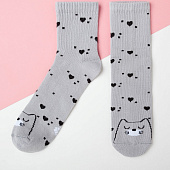 Детские носки Kaftan Кошка, р. 16-18, серый, 4531857 Детские носки Kaftan Кошка, р. 16-18, серый, 4531857