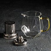  Чайник стеклянный заварочный Magistro «Льдинка», 300 мл, с металлическим ситом 7571931 