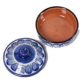 Сахарница Риштанская Керамика "Цветы", 250 мл, синяя 10692237 Сахарница Риштанская Керамика "Цветы", 250 мл, синяя 10692237