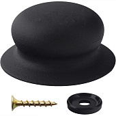 Ручка д/крышки с саморезом в уп. Черная 007187 Ручка д/крышки с саморезом в уп. Черная 007187