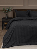  Комплект постельного белья Amore Mio BZ QR Phantom+70, полуторный, наволочки 70х70 см, страйп-сатин 