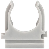  Клипса для труб 20мм  Plast EKF серый (10 шт) derj-z-20n-r 