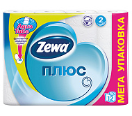 Туалетная бумага Зева 2-сл Белая 12 шт Туалетная бумага Зева 2-сл Белая 12 шт