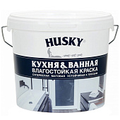  В/Д краска HUSKY Краска для кухонь и ванных комнат 5л 