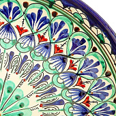 Ляган Риштанская Керамика "Узоры", 25 см, синий, микс 2741369 Ляган Риштанская Керамика "Узоры", 25 см, синий, микс 2741369