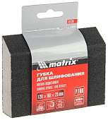 Губка для шлифования, 120 х 90 х 25 мм, трапеция, мягкая, P100// Matrix