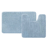 Набор ковриков для ванной комнаты 50х80 + 50х50 микрофибра синий BSET03Mi13 Iddis 