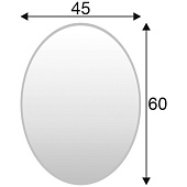  Зеркало для набора в ванную комнату 60х45 Y002 