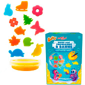  Набор для рисования в ванной Baffy (мыльная краска Желтая 1 шт, штампы МИКС 11шт) 