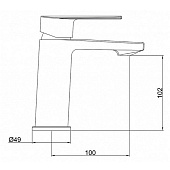 Смеситель для раковины Scandi 6280545C Gross Aqua