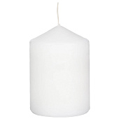 Свеча интерьерная Пеньковая, d7см h10см Цвет: белый Свеча интерьерная Пеньковая, d7см h10см Цвет: белый