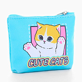  Кошелек детский "Котики", 11х0,5х8,5 см, микс, 10227797 