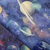  Обои 1.06х10м Космос арт.803103 Синий/светящиеся /Elysium 