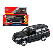 Машина инерционная Технопарк 12 см Lexus LX-570 металл черная, LX570-BK
