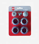 Набор для радиатора Royal Thermo 1/2" серебро