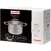  Кастрюля с крышкой Servitta 2,3 литра серия Quadro Sr0115 