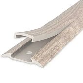  Порог пластик 42ммх0,9м с монт.каналом №203 Дуб беленый/Идеал 