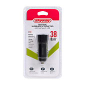 Зарядное устройство (адаптер) 12/24V 38W USB Type-C (PD) SKYWAY черный Зарядное устройство (адаптер) 12/24V 38W USB Type-C (PD) SKYWAY черный